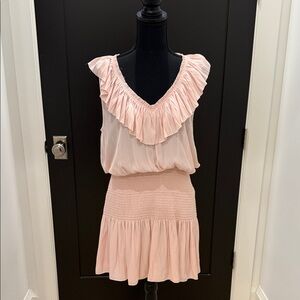 Ramy Brook Light Pink Ruffled Top